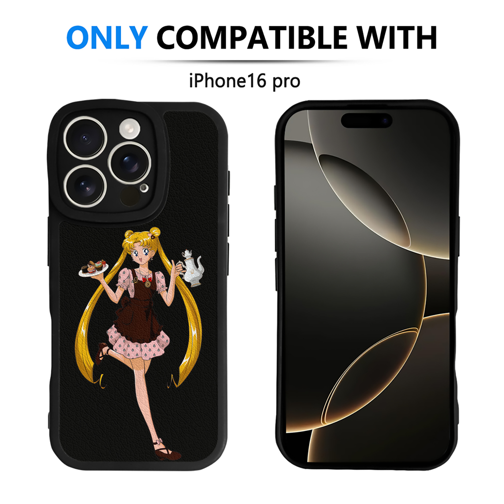 （画像用） 美少女戦士セーラームーン 愛野 美奈子 あいの みなこ Sailor Moon Aino Minako 【iPhone 16シリーズ対応】シリコンスマホケース（レザー調） 材質：シリコン